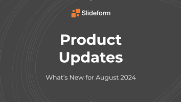 New feature announcement from Slideform