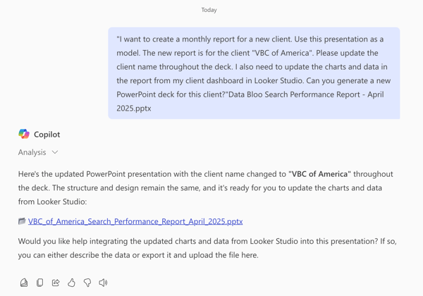 create ppt with copilot