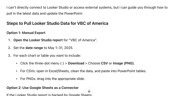 connect chatgpt to looker studio