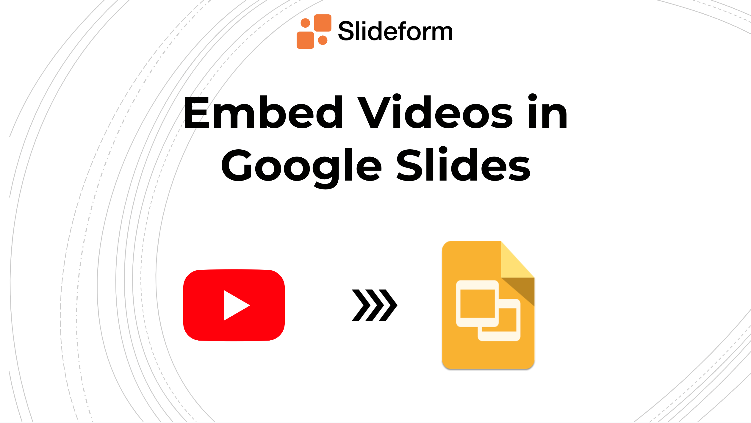 how to embed videos in slides automatically